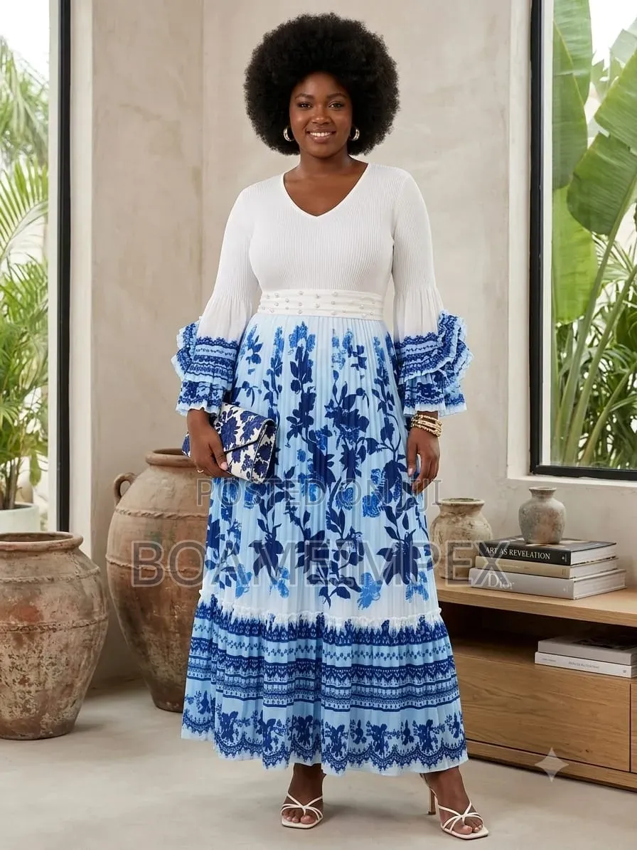 Miyaki High Fashion One Size Fits All Pleated Dress