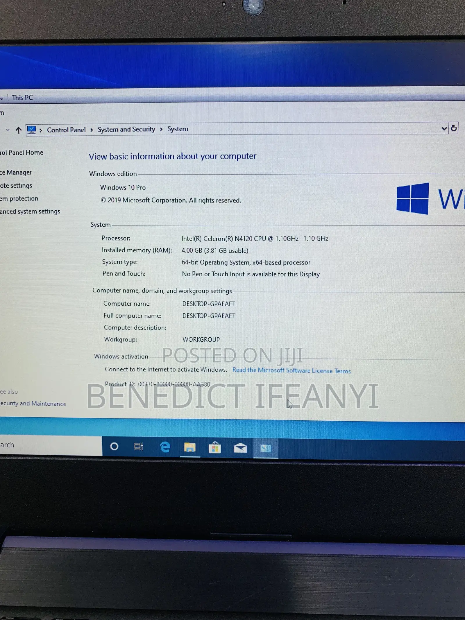 Laptop Lenovo 100e 4GB Intel SSD 60GB