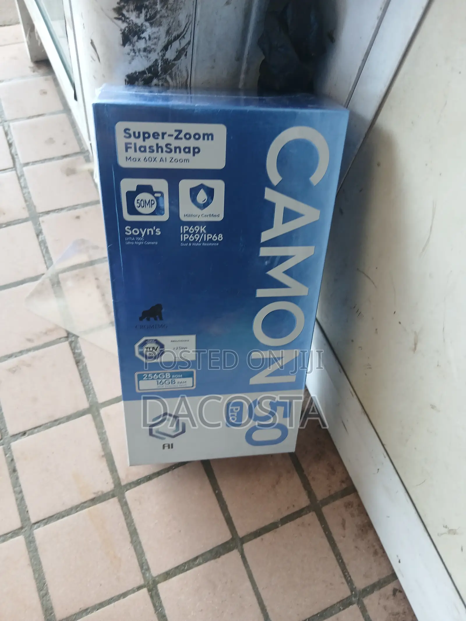 New Tecno Camon 50 Pro 256 GB Blue