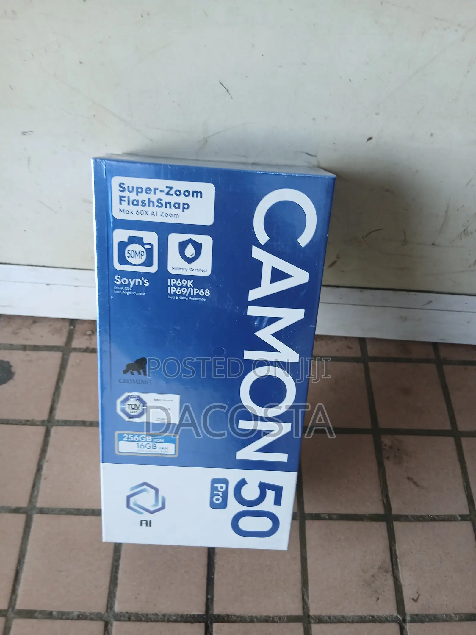 New Tecno Camon 50 Pro 256 GB Blue
