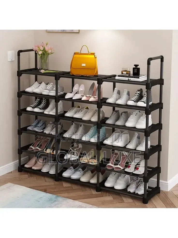Metallic Shoe Organizer – Multi-Tier Metal Shoe Rack