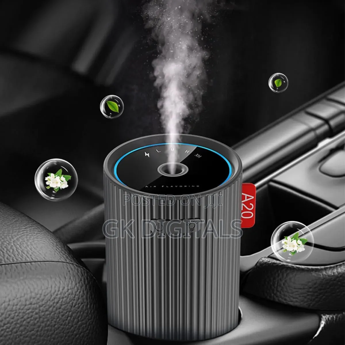 Humidifier & Car Air Freshener – Light, Silent Mist, Home & Car Use