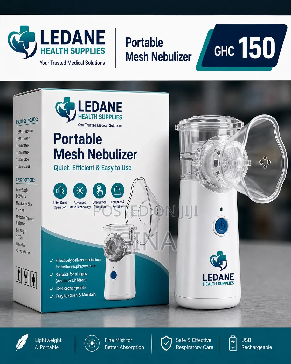 Portable Mesh Nebulizer
