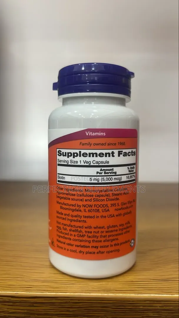 Biotin 5,000 MCG Veg Capsules
Energy Production*