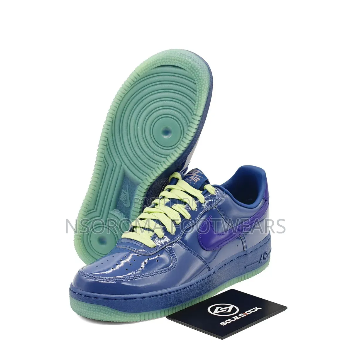 Nike Air Force 1 Low Patent Mystic Navy – Size 39–45