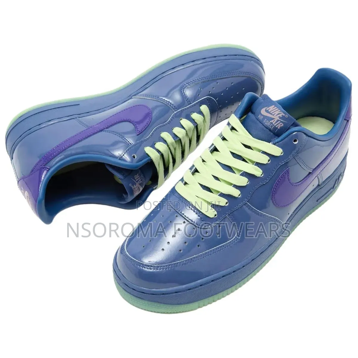 Nike Air Force 1 Low Patent Mystic Navy – Size 39–45