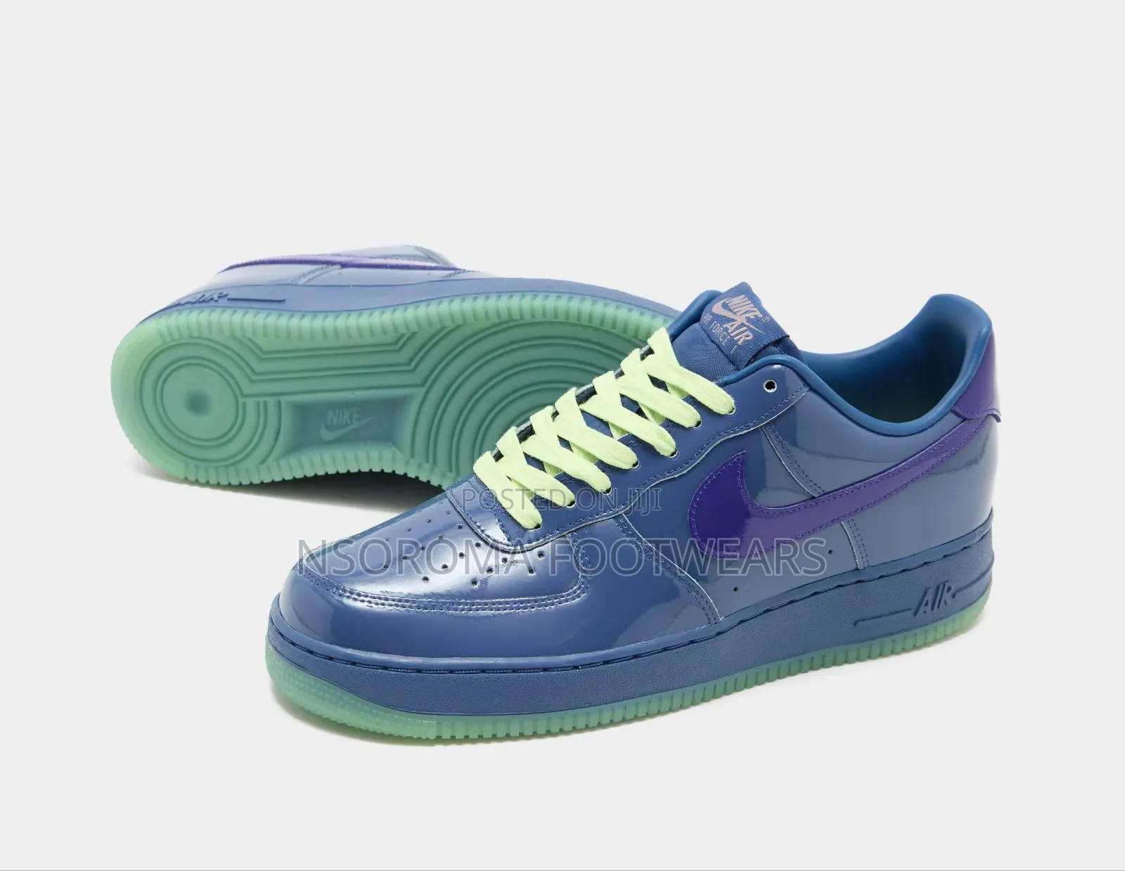 Nike Air Force 1 Low Patent Mystic Navy – Size 39–45