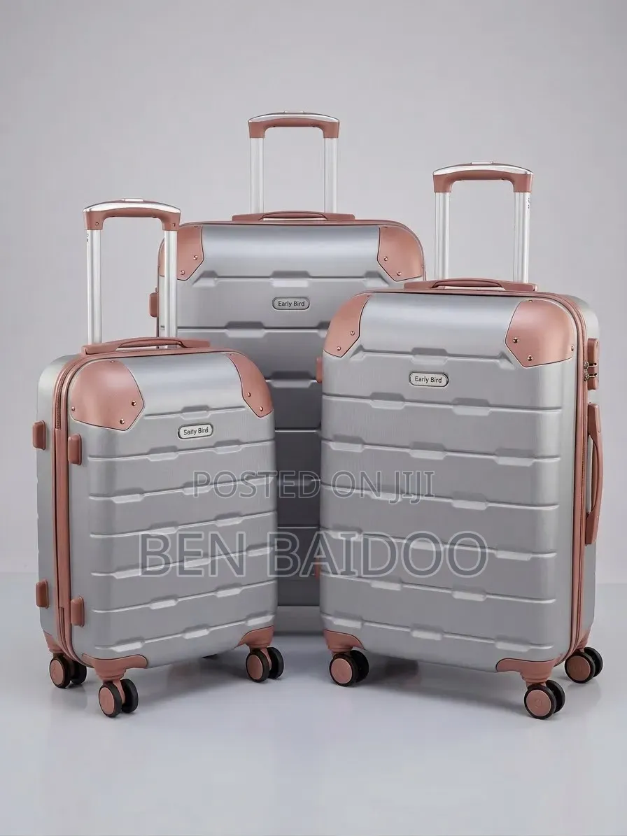 Anticrack 3-Piece Plastic Travelling Luggage (3in1)