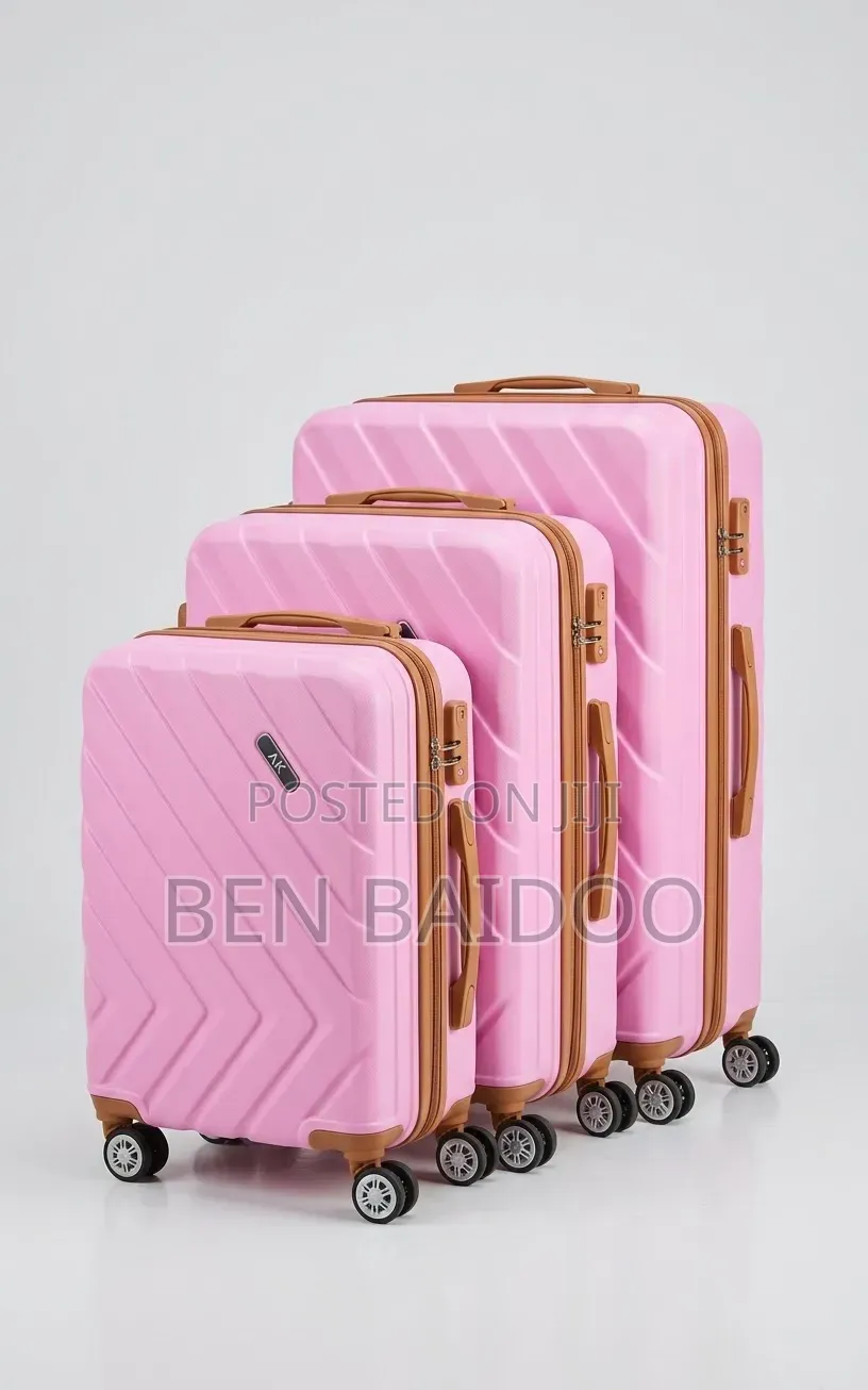 Anticrack 3-Piece Plastic Travelling Luggage (3in1)