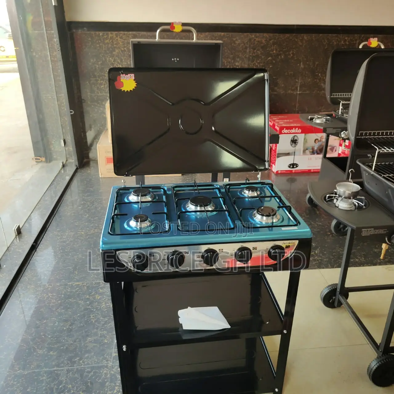 Exclusive Price Cut on Our Exceptional 5 Burner Gas Stove With Shelf