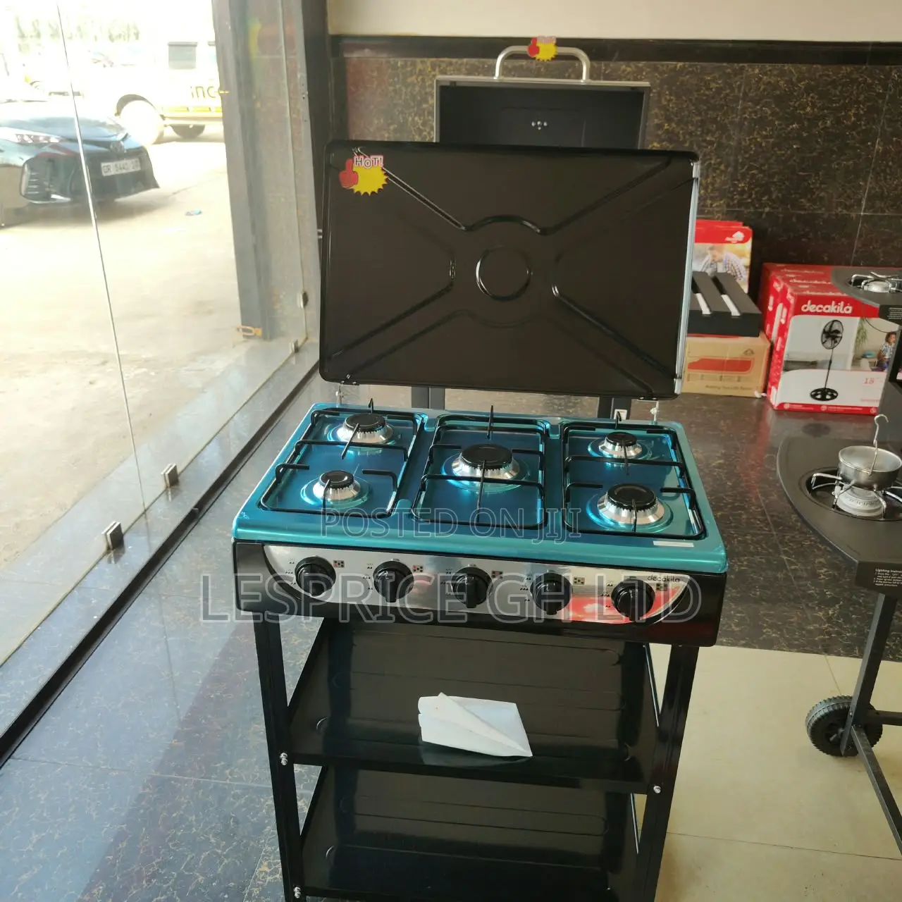 Exclusive Price Cut on Our Exceptional 5 Burner Gas Stove With Shelf
