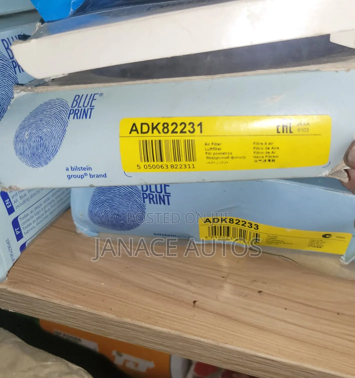 Subaru Justy Suzuki Ignis Wagon R Air Filter Blue Print Adk82231