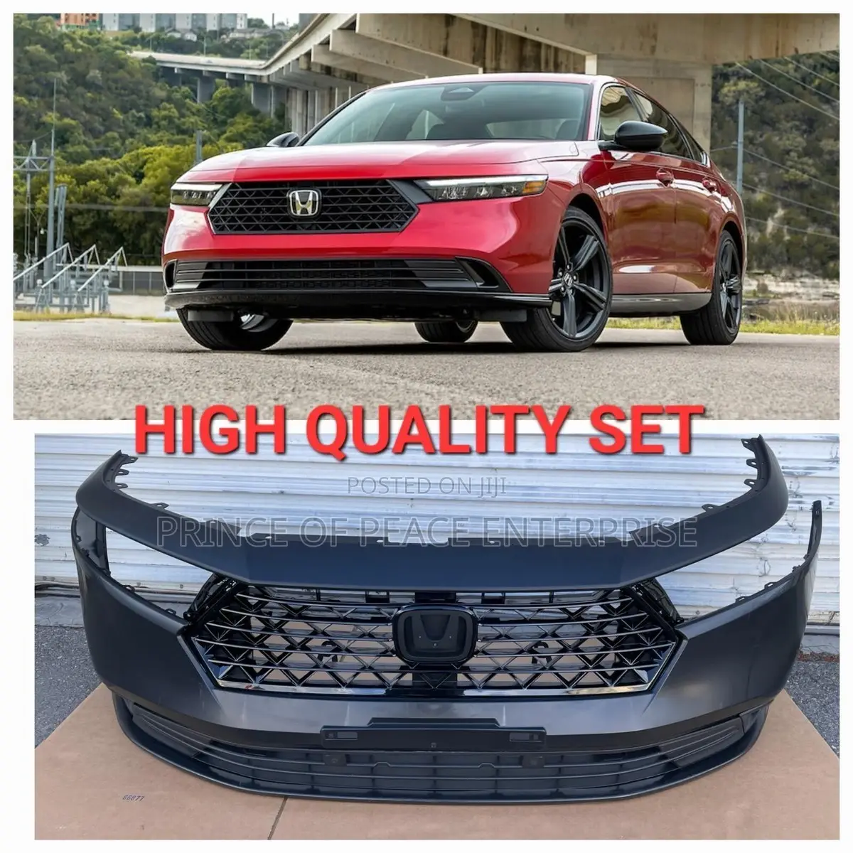 Honda Accord 2023 2024 2025 Compelet Front Bumper New