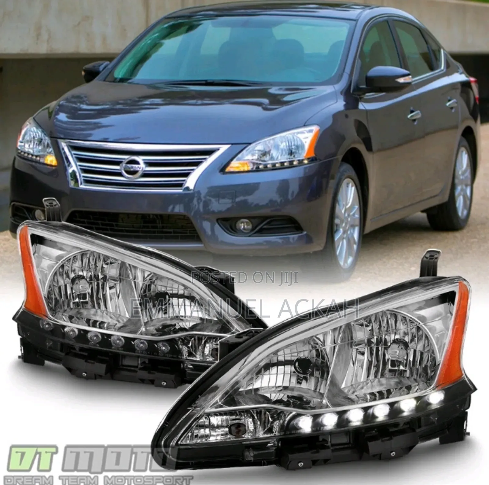Nissan Sentra 2013 to 2015 Led Headlight Pair