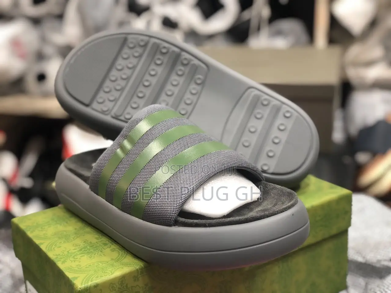 Adidas and Burbery Slippers