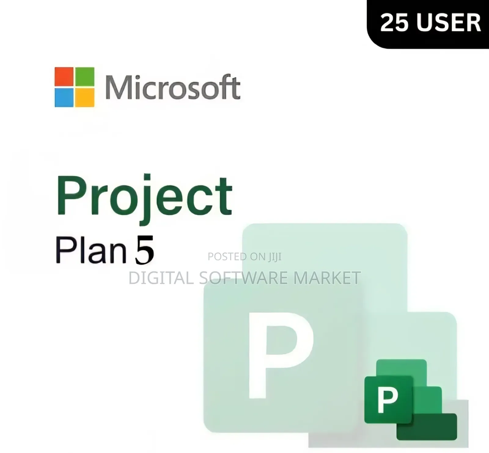 Microsoft Planner and Project Plan 5 for 25 Users 1 Year