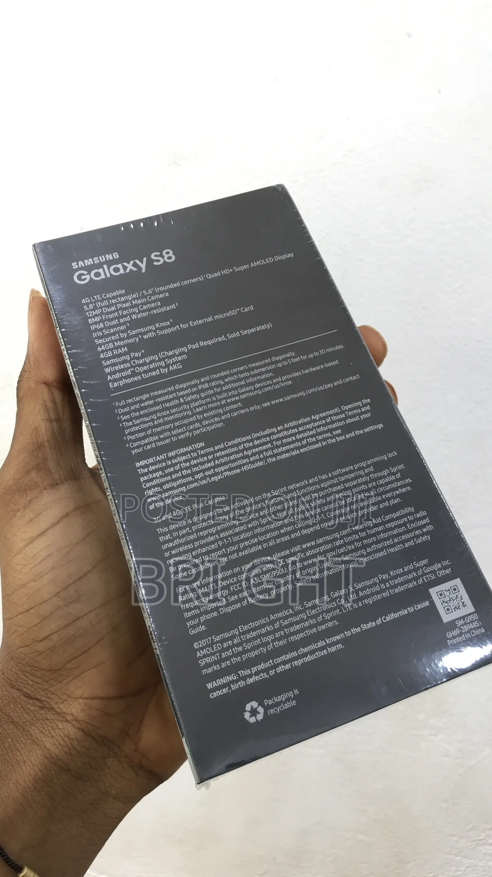 New Samsung Galaxy S8 64 GB Black