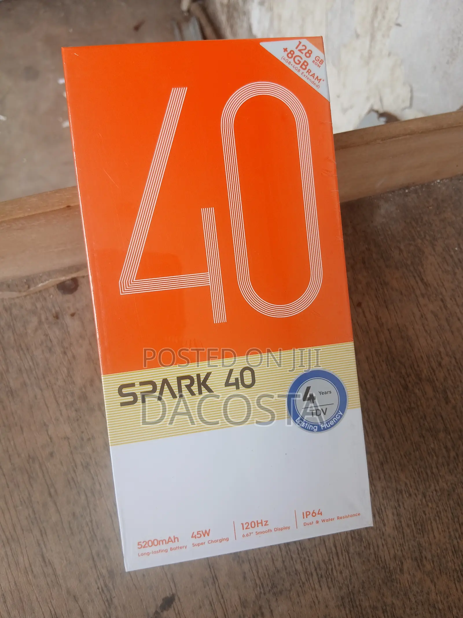 New Tecno Spark 40 256 GB Black