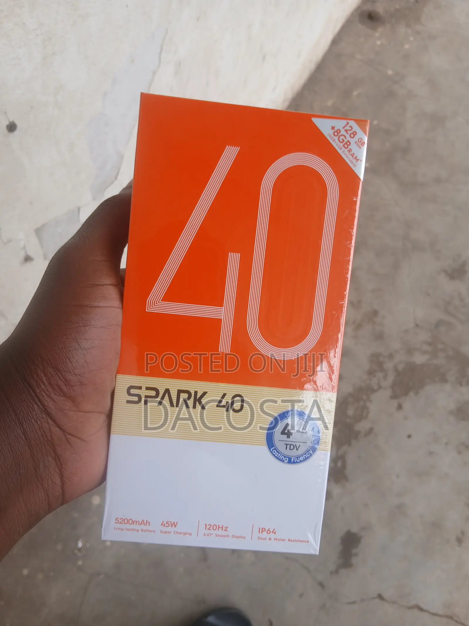 New Tecno Spark 40 256 GB Black