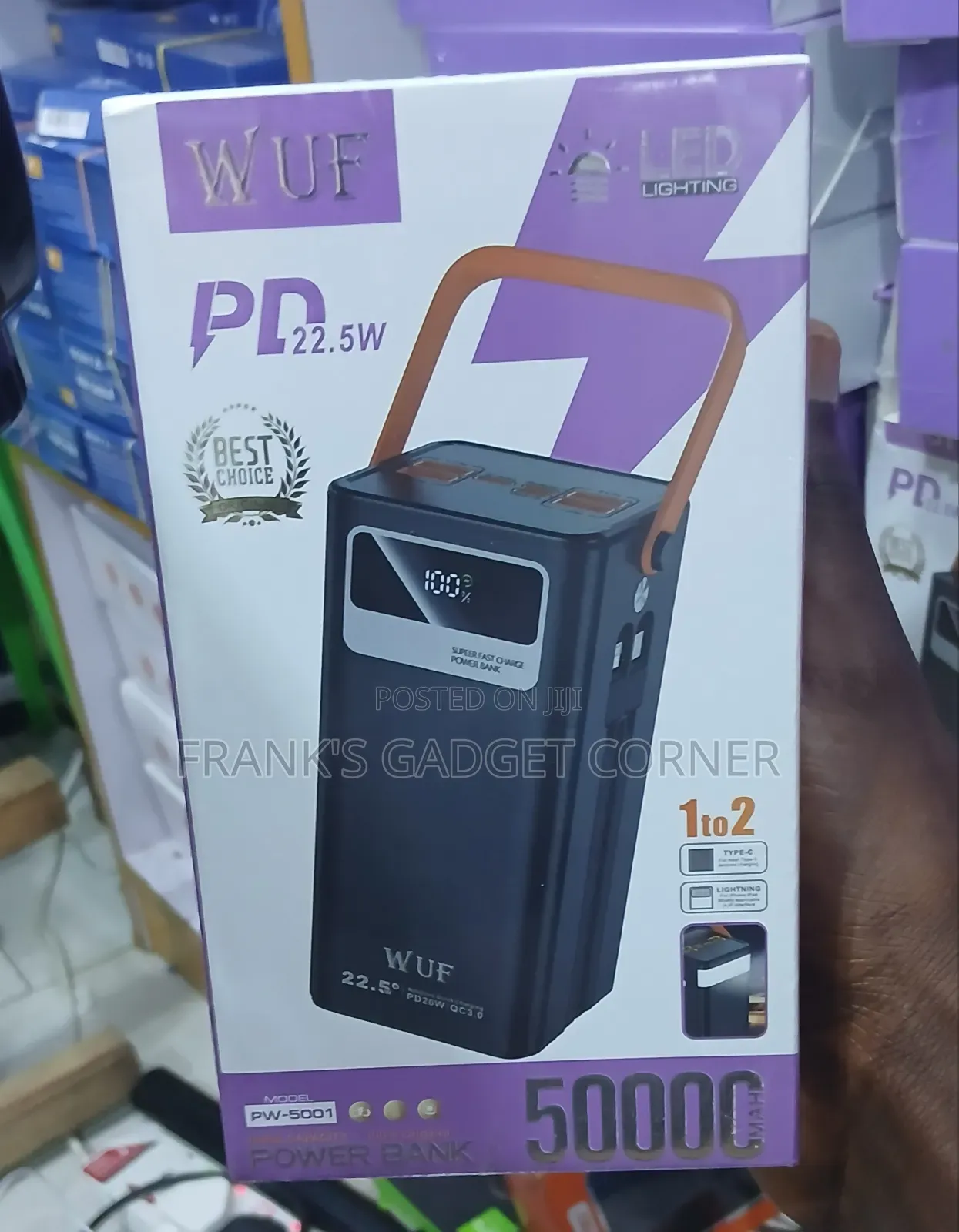 WUF Power Bank 50000mAh