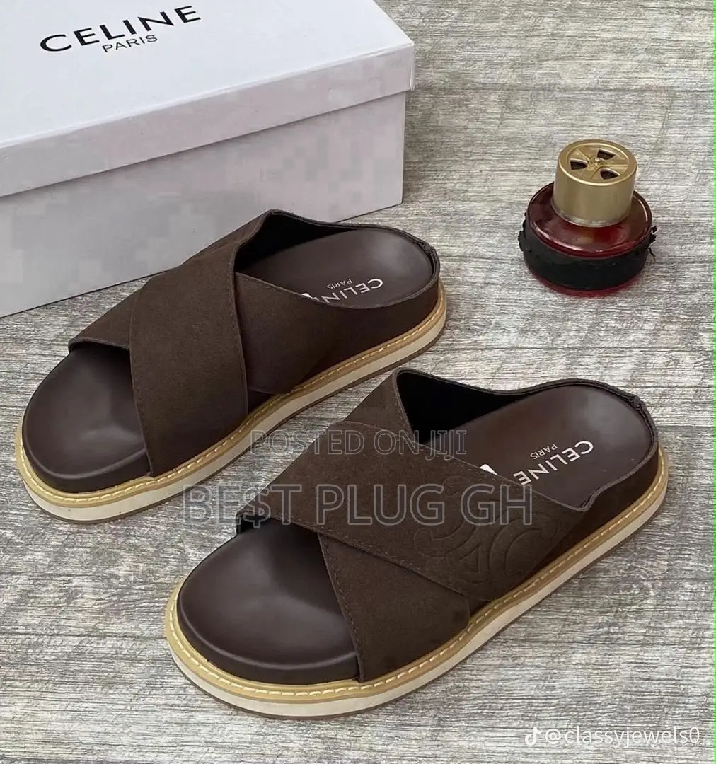 Celine Paris Luxury Cross Slides
