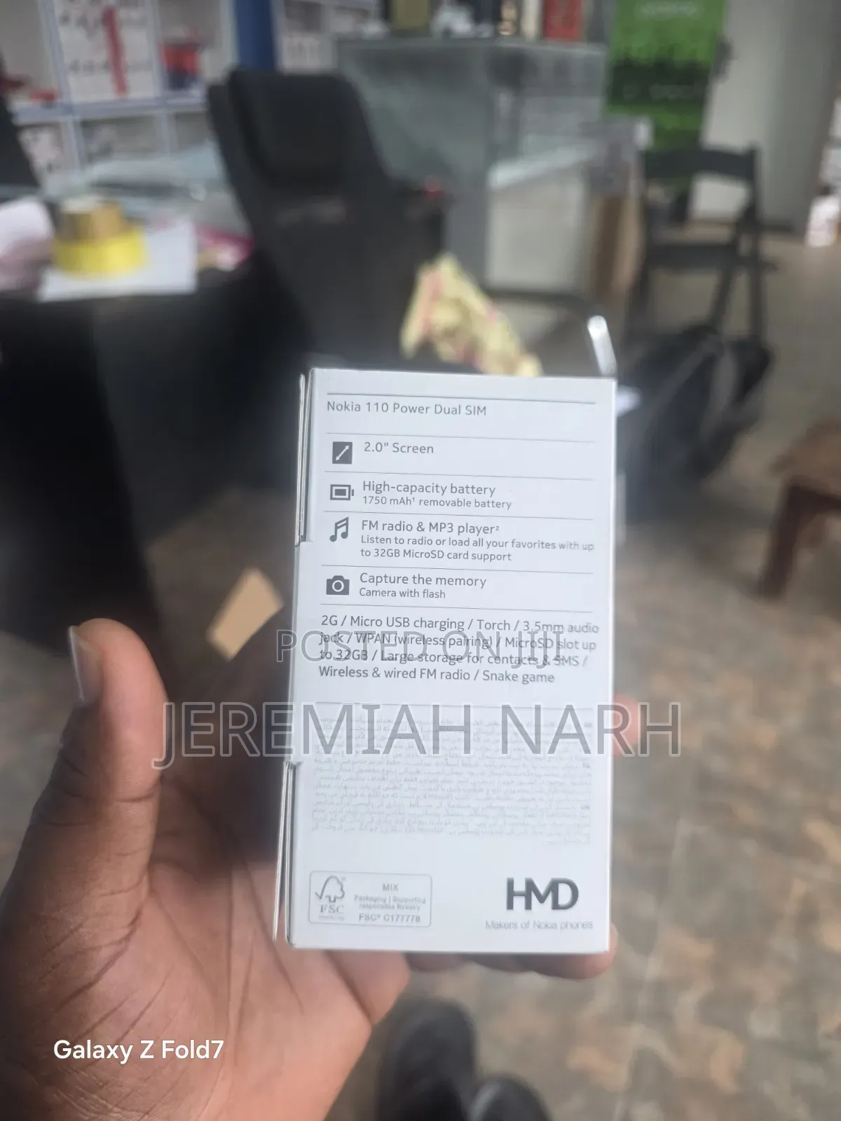 New Nokia 110 4G Black