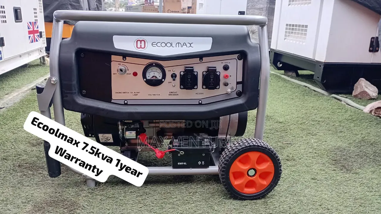 Ecoolmax 7.5kVA Diesel Generator – Heavy Duty Power