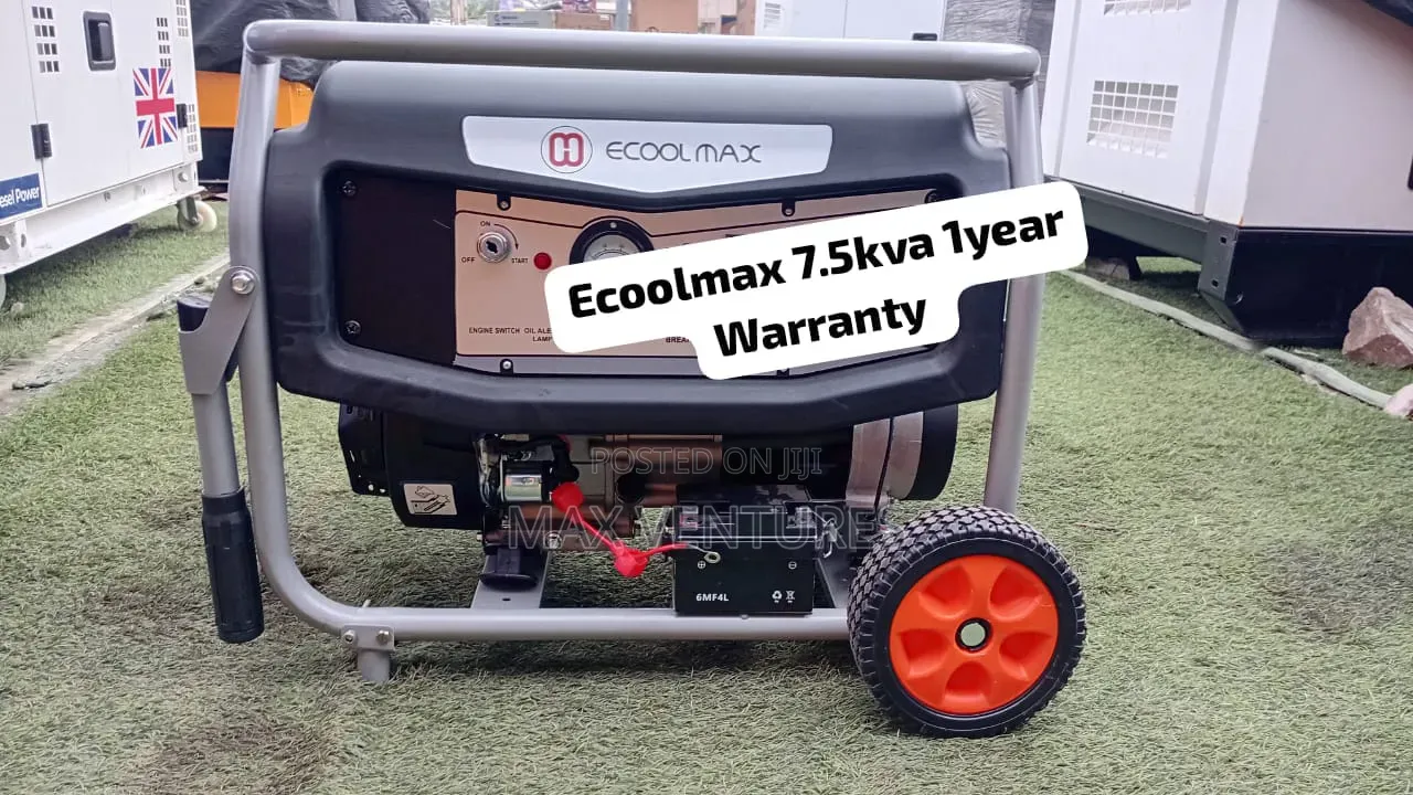 Ecoolmax 7.5kVA Diesel Generator – Heavy Duty Power