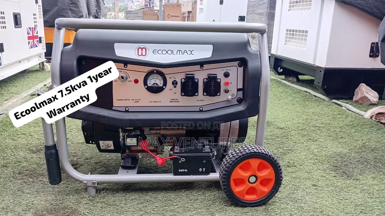 Brand New Ecoolmax 7.5kVA Diesel Generator 7.5kva