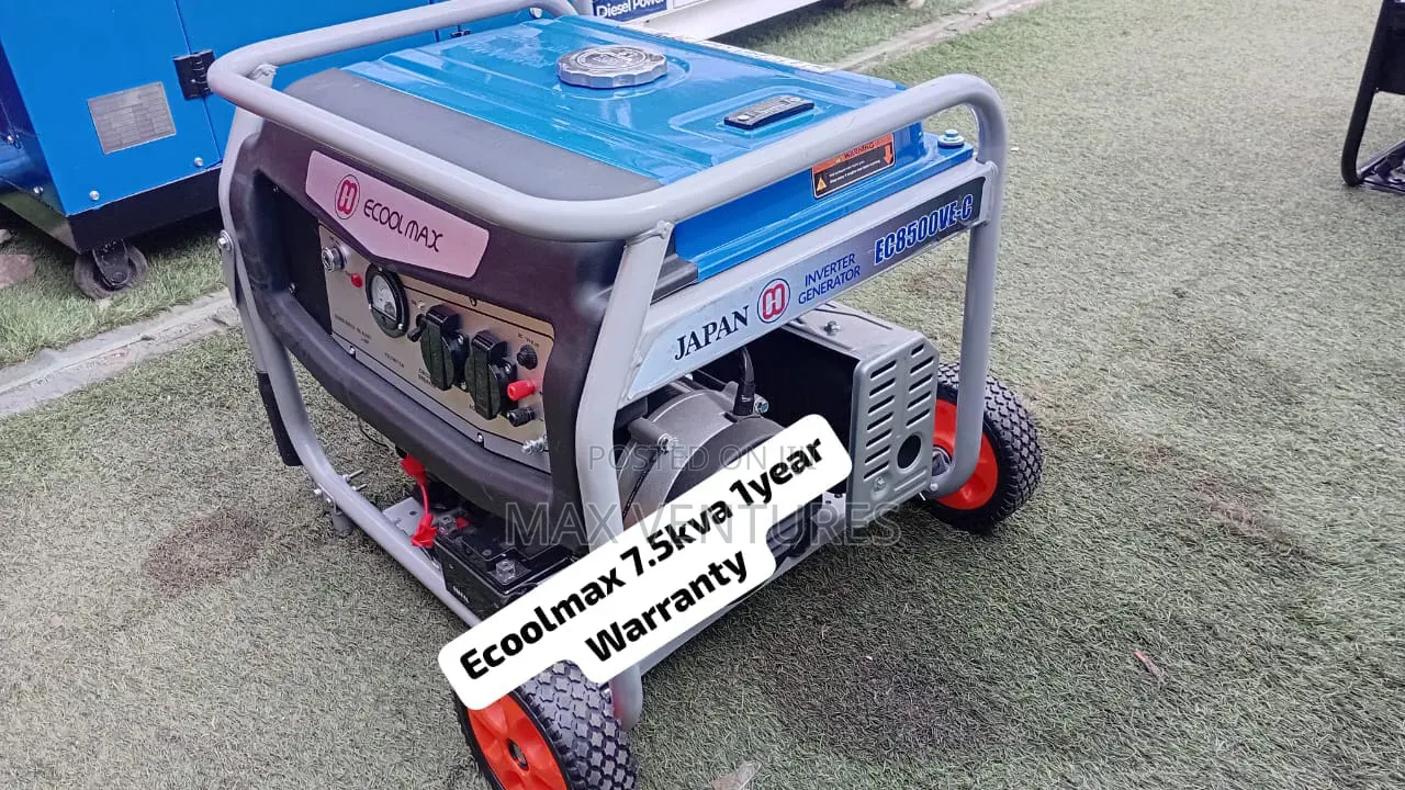 Reliable Ecoolmax 7.5kVA Diesel Generator for Homes 7.5kva
