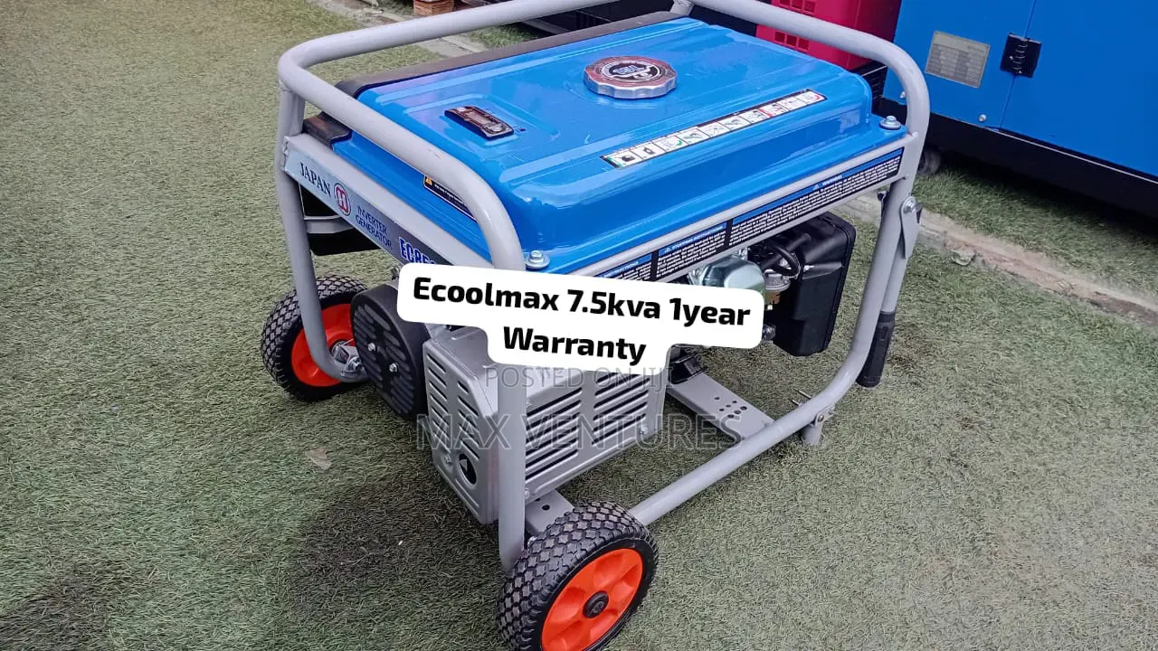 Ecoolmax 7.5kVA Diesel Generator – Powerful & Efficient  7.5kva