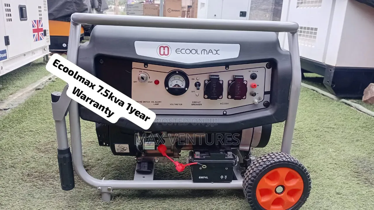 Ecoolmax 7.5kVA Diesel Generator – Stable Power Supply 7.5kva