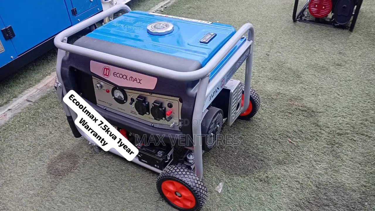 Original Ecoolmax 7.5kVA Diesel Generator for Sale 7.5kva
