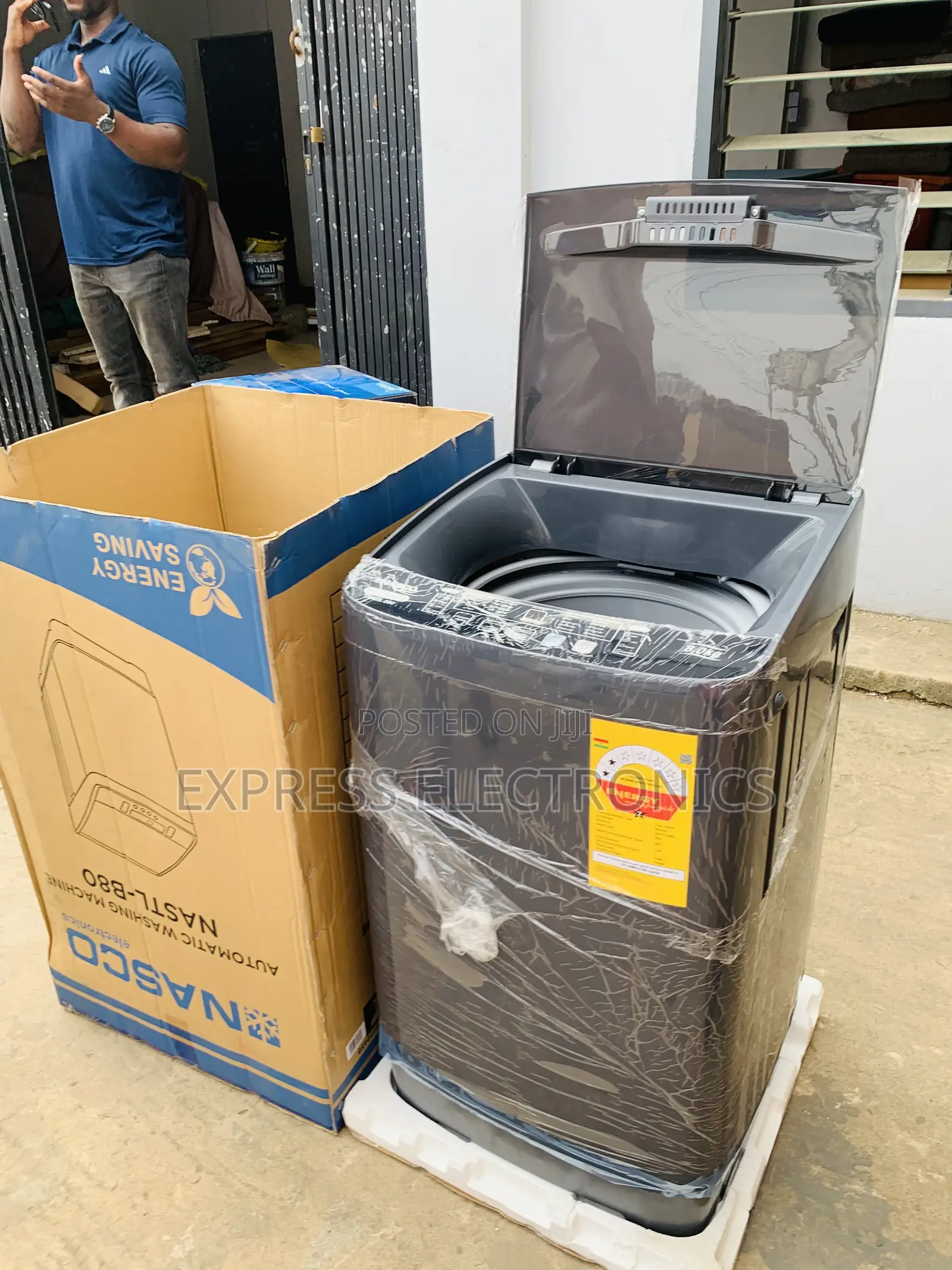 Newly Nasco 8KG Top Load Fully Automatic Washing (NASTL-B80) – Dark