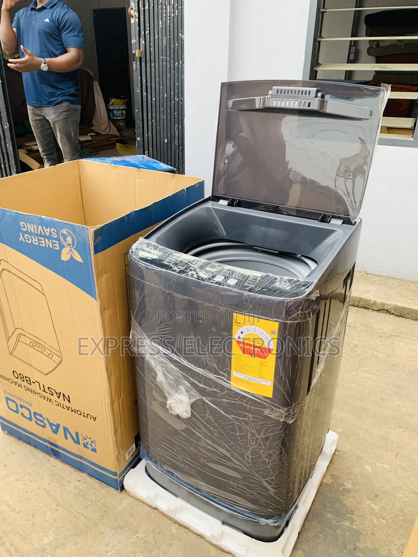 Newly Nasco 8KG Top Load Fully Automatic Washing (NASTL-B80) – Dark