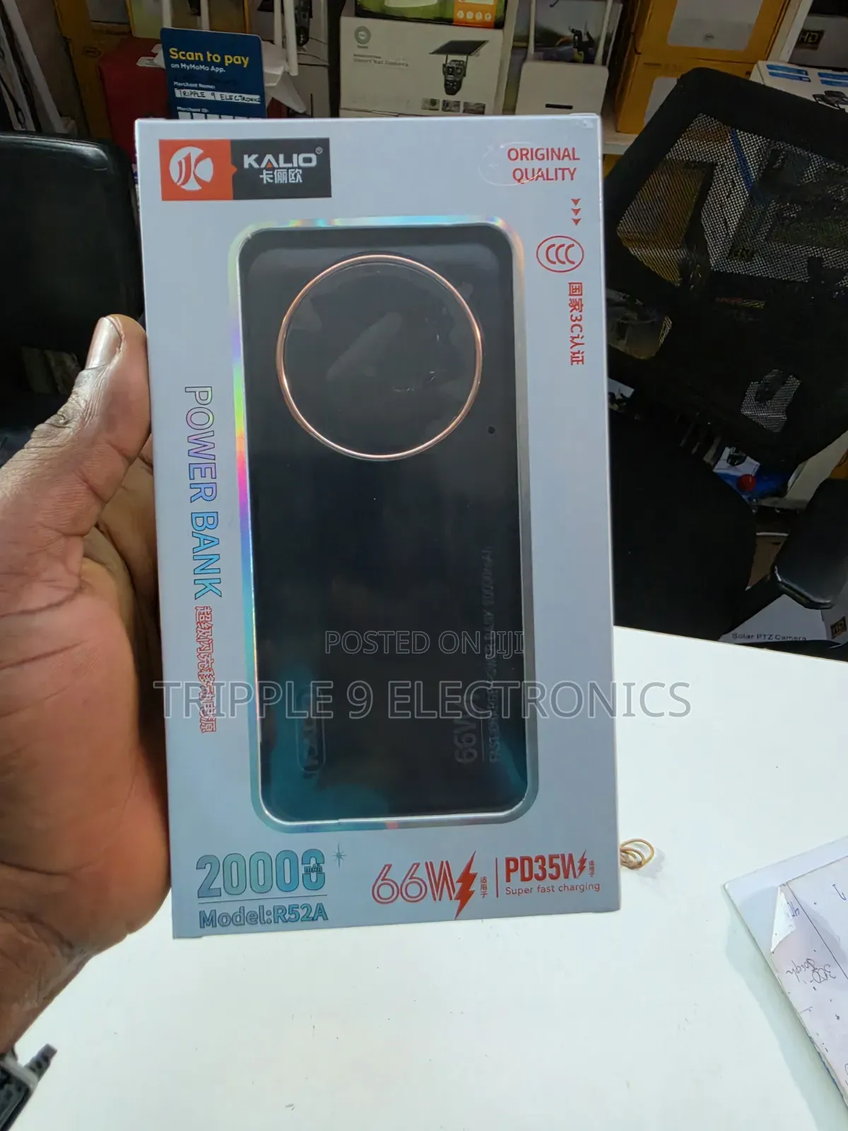 Super Speed Kalio Original 66W Power Bank for Phones and Tablets.