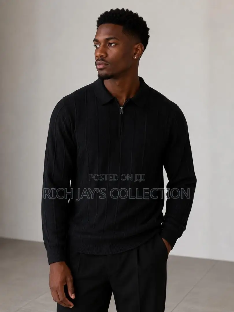 Men Quarter Zip Long