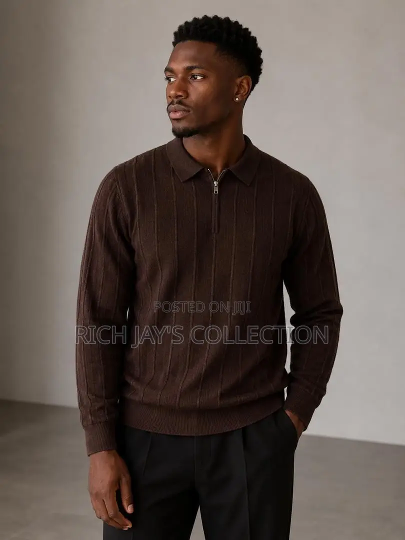 Men Quarter Zip Long