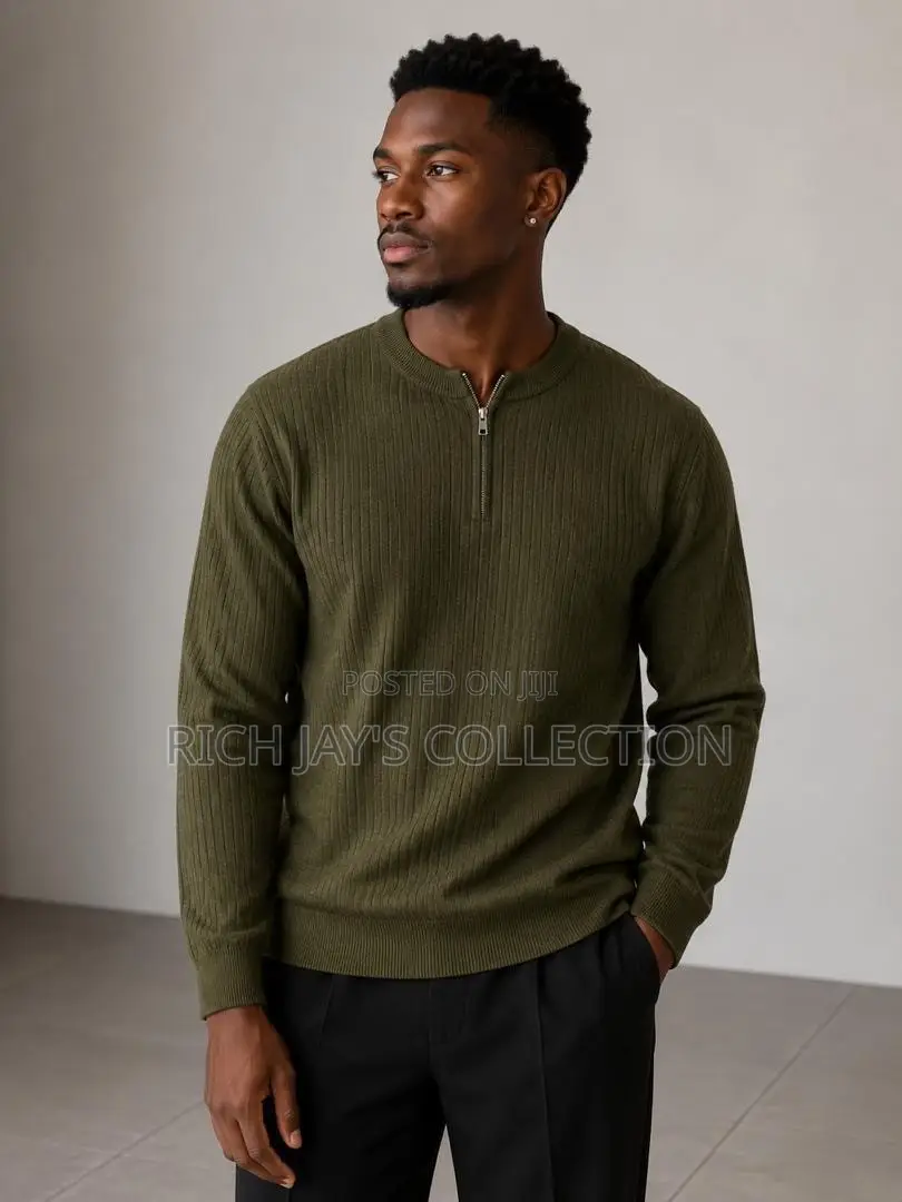 Men Quarter Zip Long