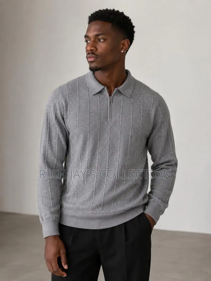 Men Quarter Zip Long