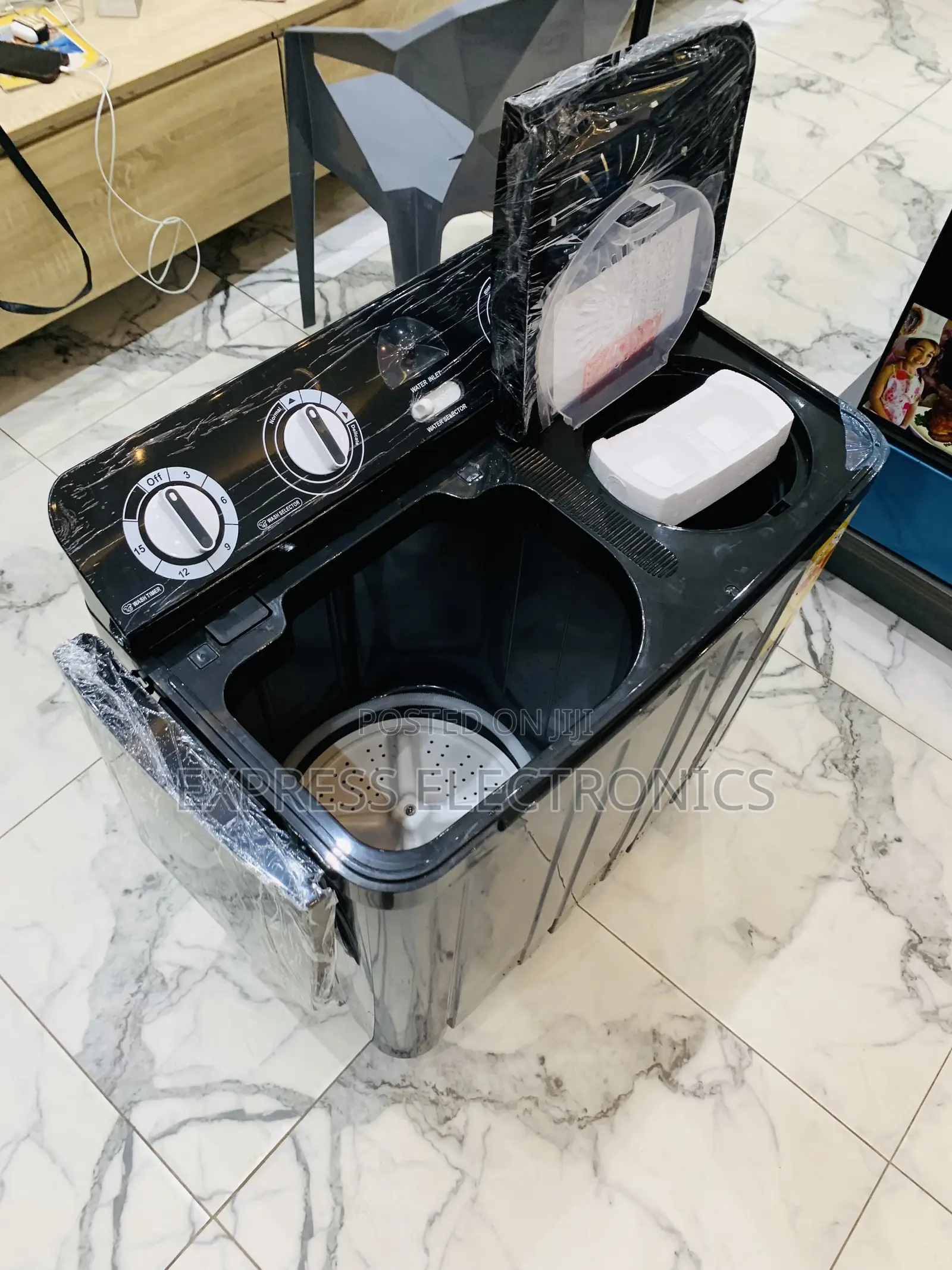 Newly Sealed Nasco 7.0kg Twin Tub Washing Machine - Dark (NAS-07-TW)