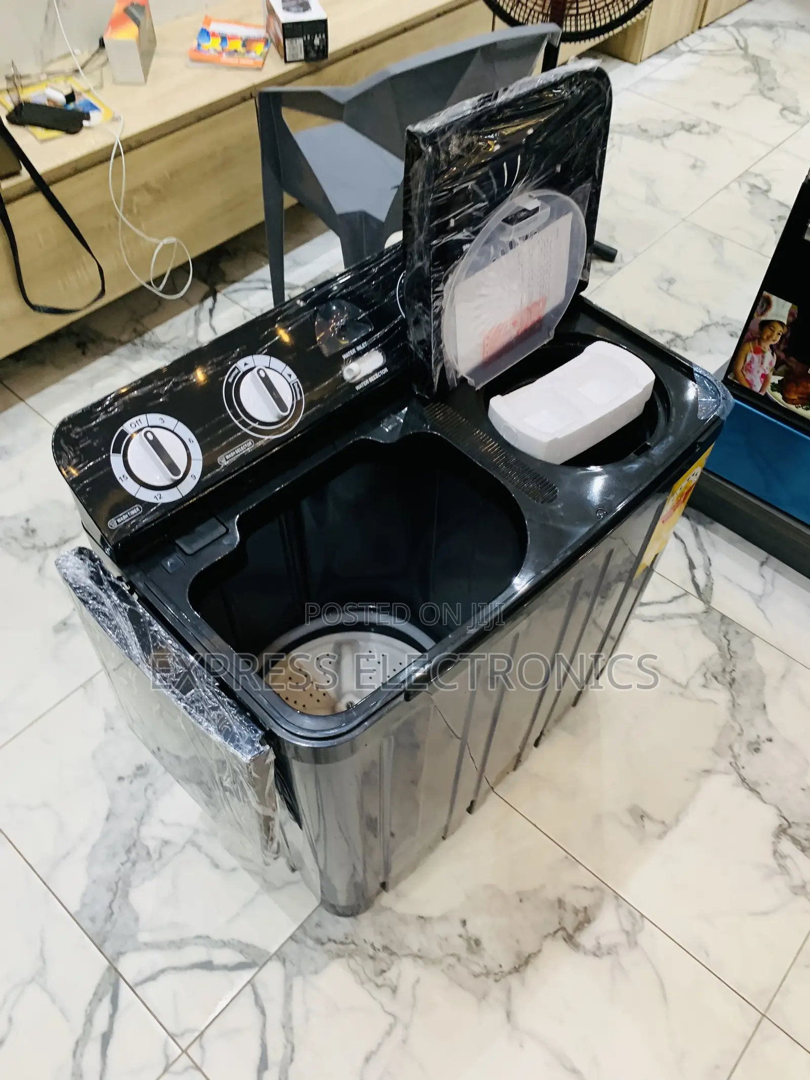 Newly Sealed Nasco 7.0kg Twin Tub Washing Machine - Dark (NAS-07-TW)
