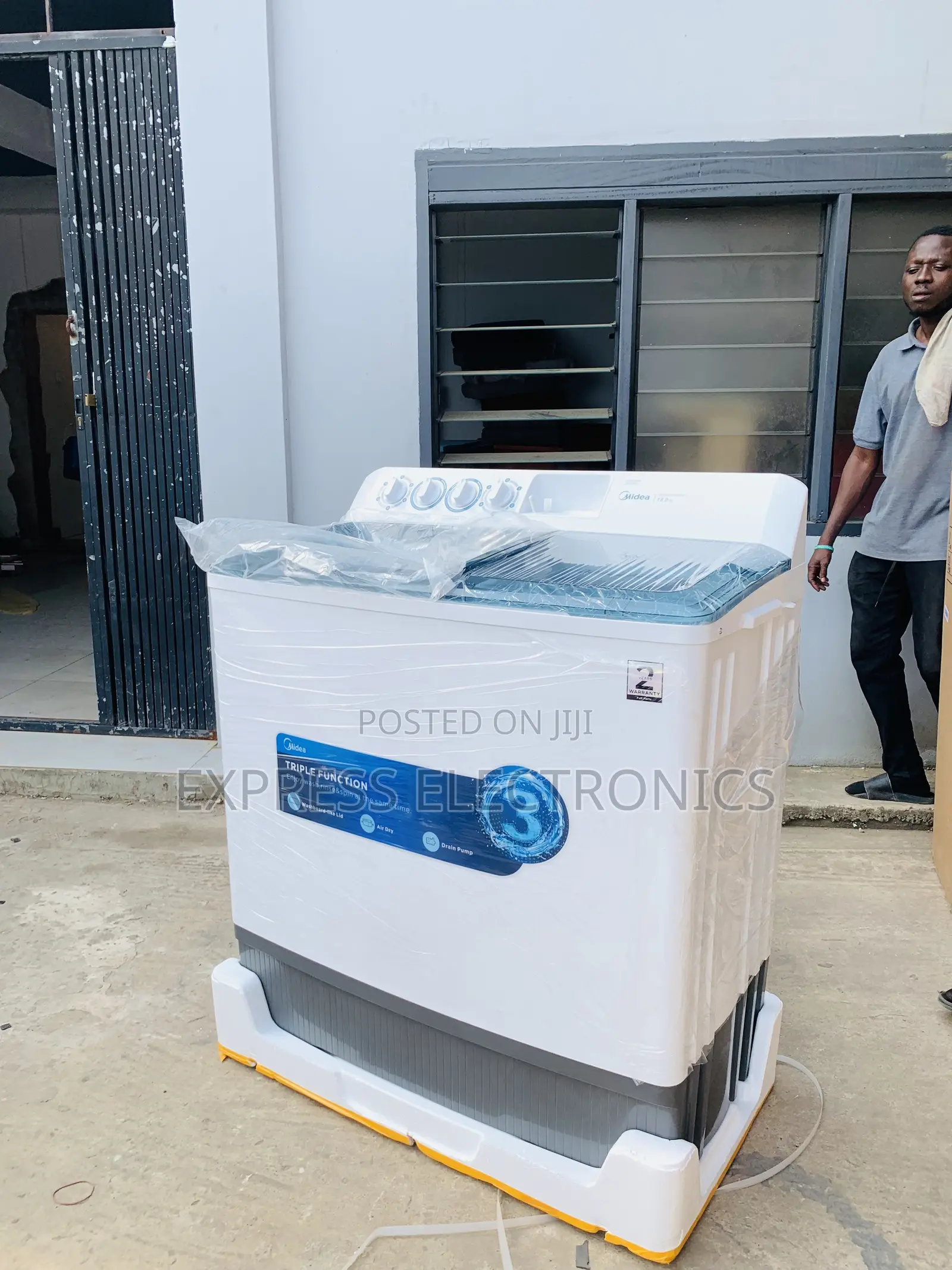 Ultra High Midea 18 KG Twin Tub Semi Auto Washing (MT100W180/WGH