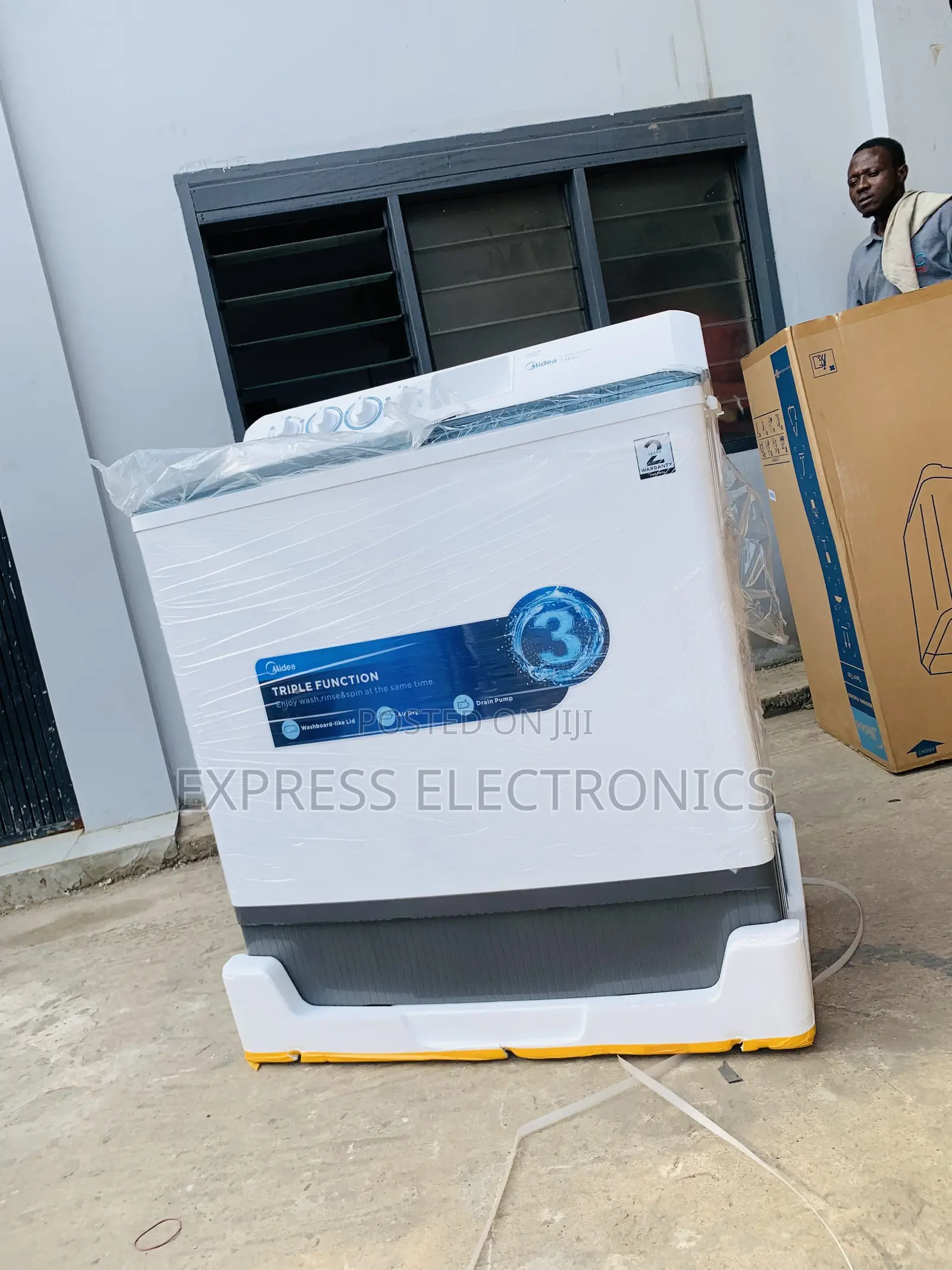 Very Cool Midea 18 KG Twin Tub Semi Automatic Washing (MT100W180/WGH