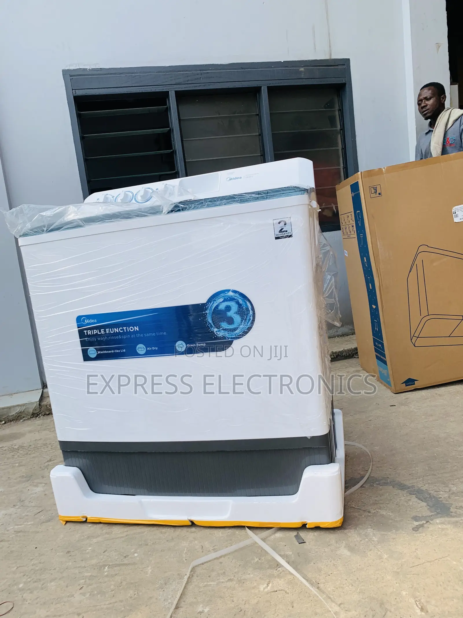 Very Cool Midea 18 KG Twin Tub Semi Automatic Washing (MT100W180/WGH
