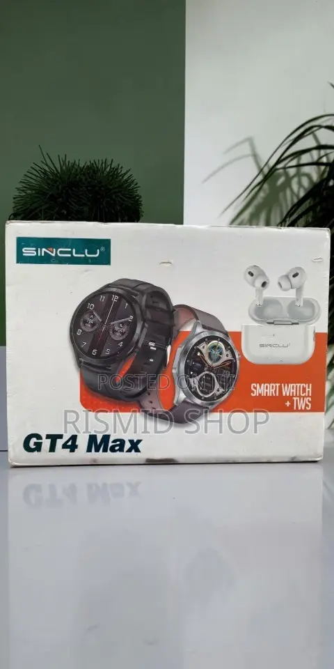 Sinclu Gt4 Max Smartwatch and Bluetooth Earbuds Set