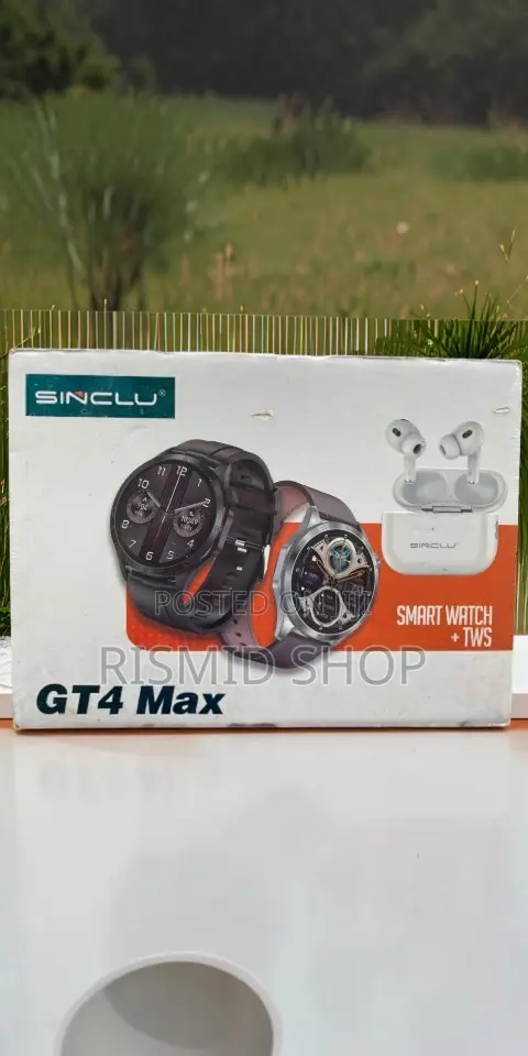 Sinclu Gt4 Max Smart Watch and TWS Wireless Earbuds