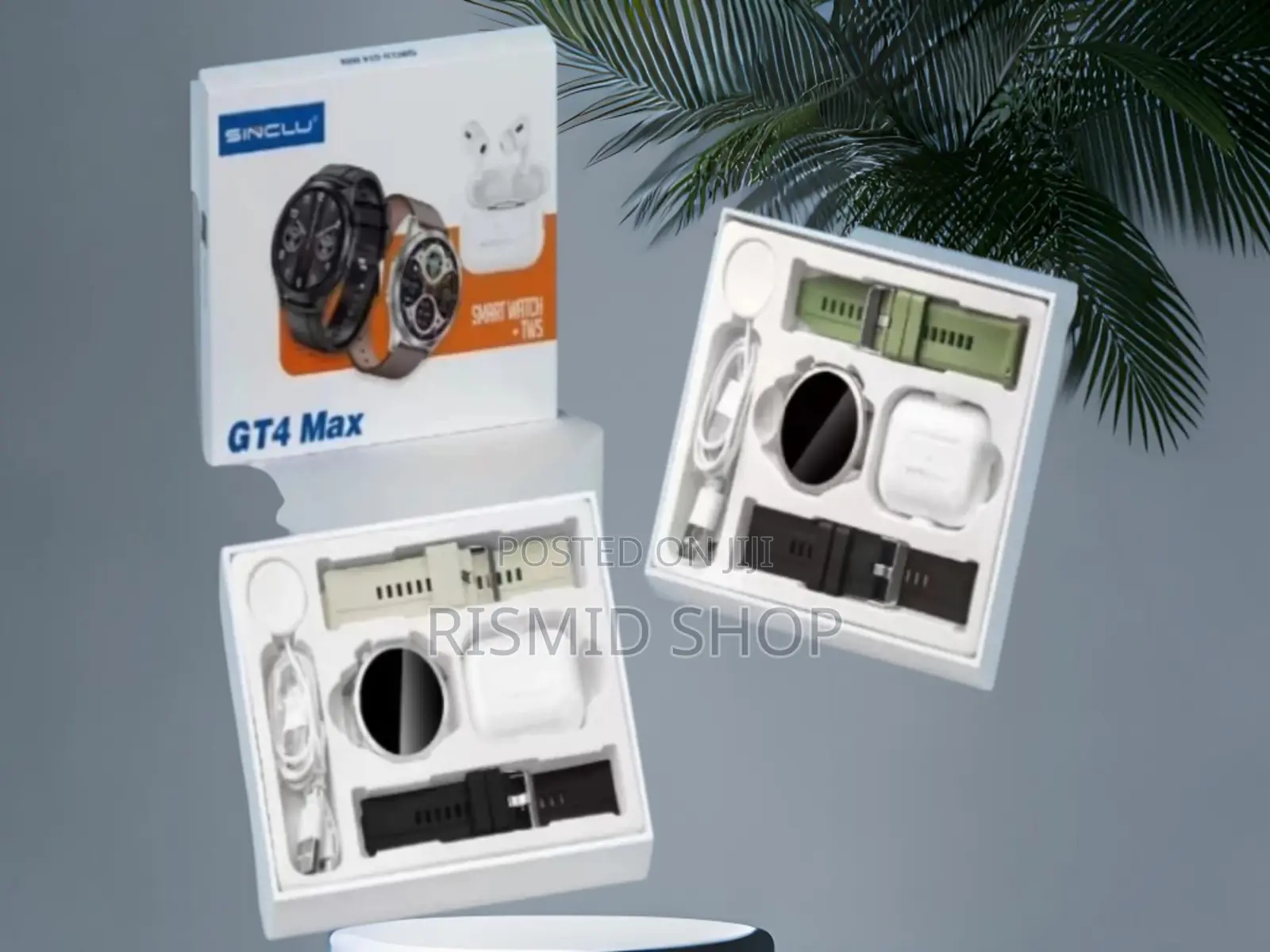 Sinclu Gt4 Max Smart Watch and TWS Wireless Earbuds
