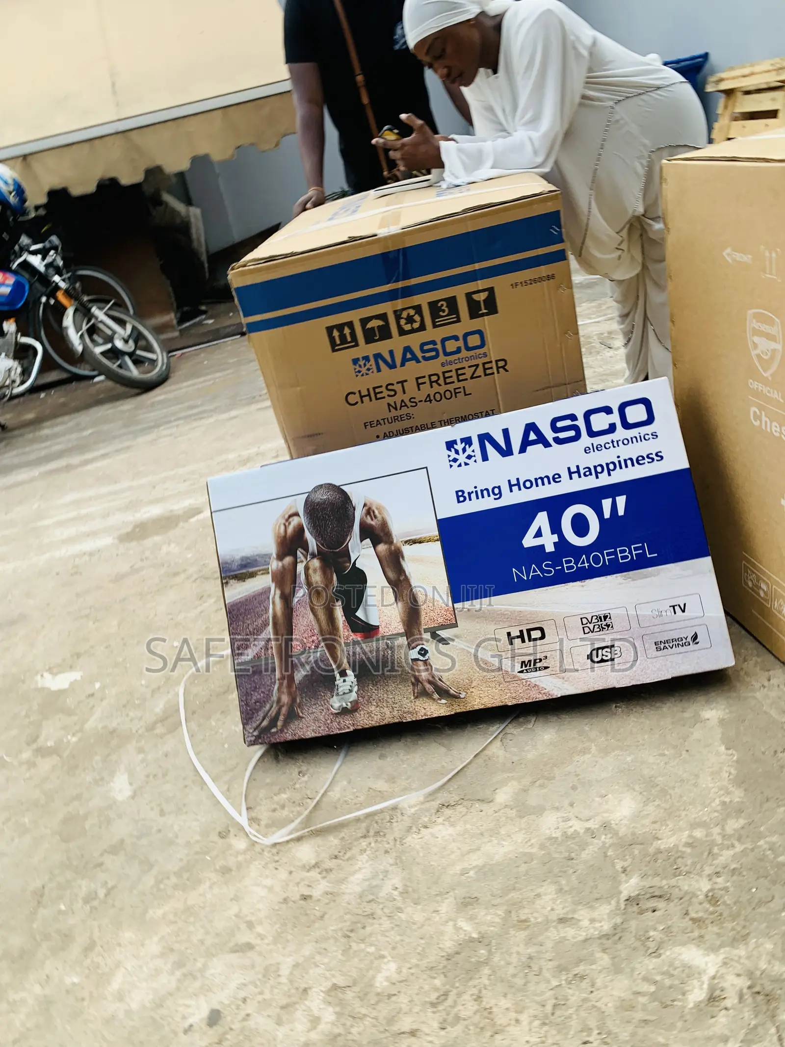 Frameless Sleek NASCO 40′′ SATELLITE TV – (NAS-P40FBD)