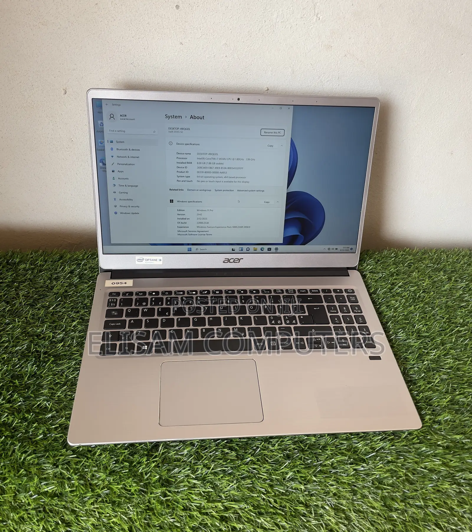 Laptop Acer Swift 3 8GB Intel Core i7 SSD 256GB